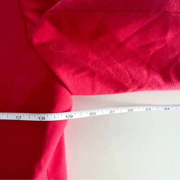 Nine West Blazer Red Shawl Collar Lined Black Buttons Women's 10 - Picture 8 of 8